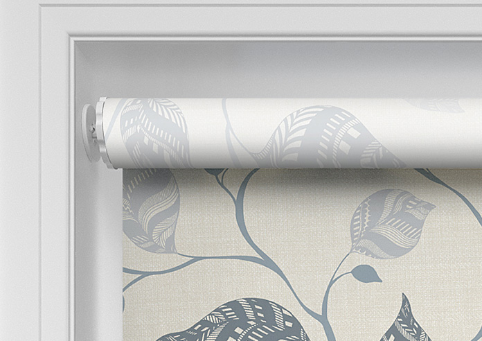 Tribal Leaves, Jean Blue - Twist&Fit Roller Blind - Image 10